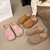 2025 New Suede Women Slippers Fashion Cork Footbed Beach Slippers Soft Cork Nonslip Slippers With Arch Support