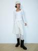 Sukkoleuseji Bermuda Shorts Resembling A Folded Page (Ivory)