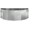 Planter Silver 120 X 60 X 35 Cm Galvanized Steel