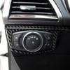 For Ford Fusion 2013- Real Carbon Fiber Stickers Headlight Switch Control Panel Frame Car Accessories Interior Decorative