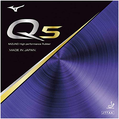 MIZUNO Table Tennis Rubber Q5 83JRT895 09: Black, Thickness (1.9)
