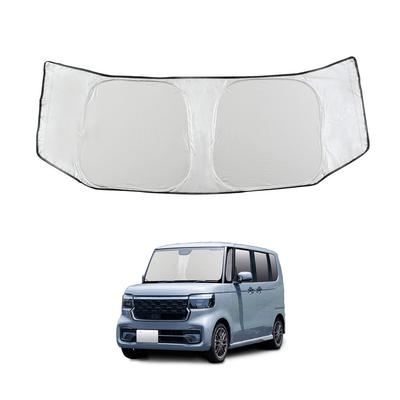 IMP374 Folding Sunshade for Honda UV Protection for Front Custom Design with Titanium Silver Coating for UV Over Light and Heat Blocking Ideal
