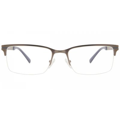 Semi Rimless Rectangle Light Gunmetal Smartbuy Collection Jan Asian Fit 646e Fashion Unisex Eyeglasses