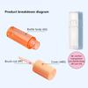 1Pcs 2ml Empty Plastic Lip Balm Tube – With Cap, Suitable for DIY Lipstick, Lip Gloss, and Cosmetic Samples