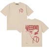 2026 R&B Singer The Weeknd World Tour Merch XO Fashion Gothic Oversized Hot Sale Crew Neck T-shirt