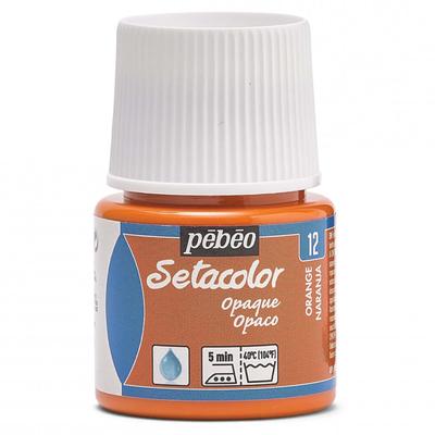 Pebeo Fabric Paint Can Paint On Dark Fabrics Seta Color Opaque Color 45ml Orange 12