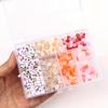 1set 6 Grid 6mm Acrylic Bead Letter Kit Flat Circular Transparent Polymer Clay Bead for Jewelry Making Kit with DIY Bracelet Necklace Elastic Rope Box