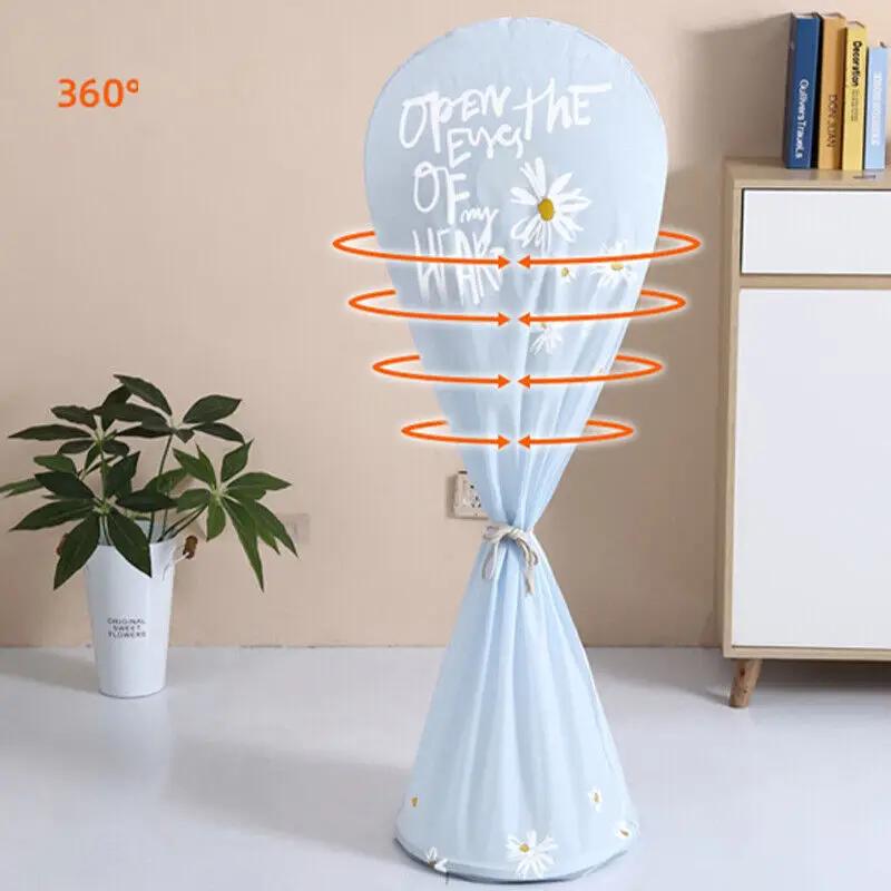 2pcs Waterproof Floor Fan Cover Home Decor Dust-proof Protective Electric Fan Cover Reusable Stand Fan Protective Covers