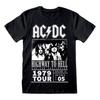 AC/DC Unisex Adult Highway To Hell 1979 Tour T-Shirt