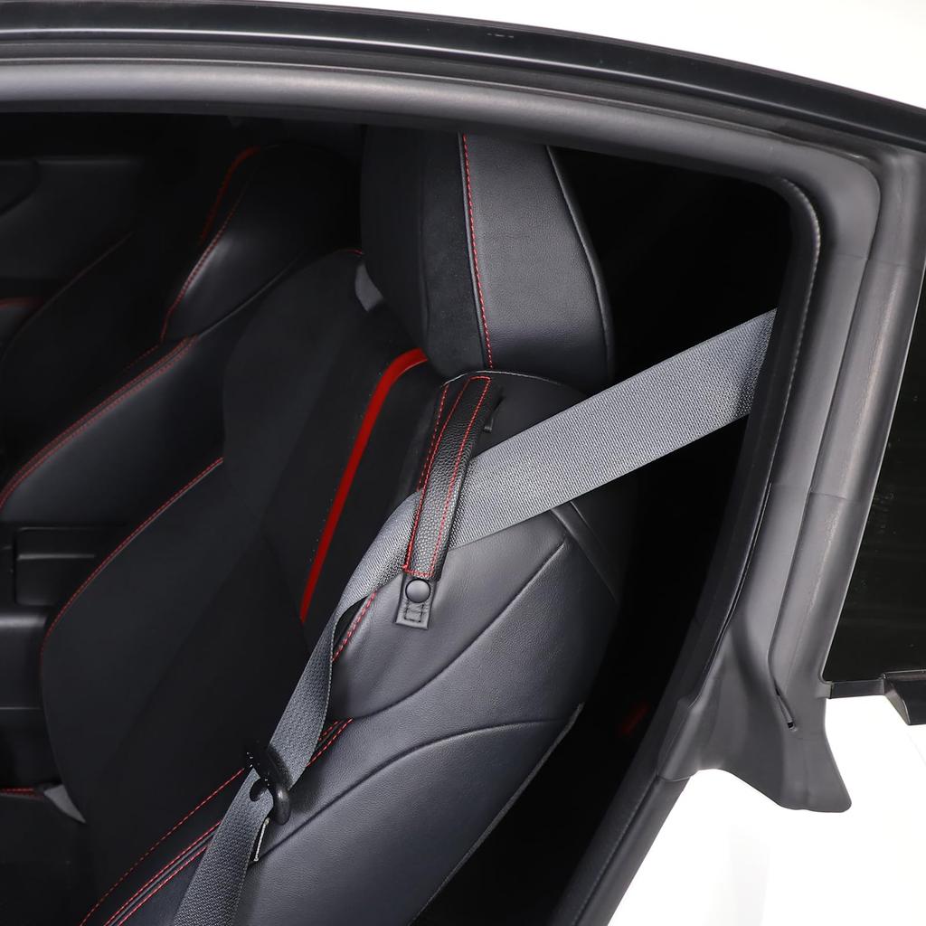 Hcilloend Seat Belt Protector Covers for the New Toyota BRZ Armrest Seat Side Armrest Seat Handle Seat Side Pull Handle Leather Protective Stain and