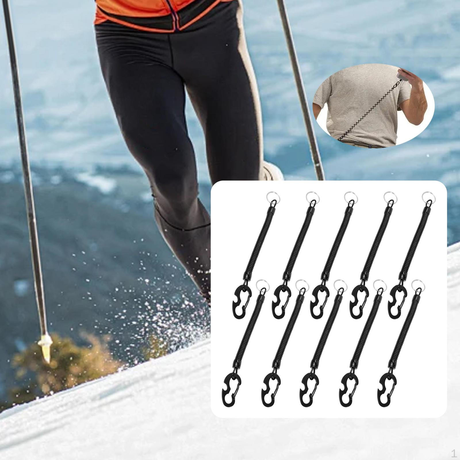 

10 Pieces Spring Coil Keychain Cords Key Chains Portable Practical Flexible Chain Holder Lanyard