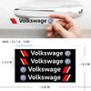 BSM1 Emblems 4Pcs Car Door Handle Stickers Tire Rear View Mirror Decals For Volkswagen GTI R-Line Polo T5 Golf Passat Scirocco Beetle ld2