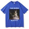 Funny Yas Queen Slayyyy Rat Graphic Tshirt Men Women Fun Joke Humor Meme Print T Shirts Summer Male Fashion Casual Tshirt Tops