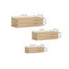 Ensemble de mini cagettes en bois 3 pièces