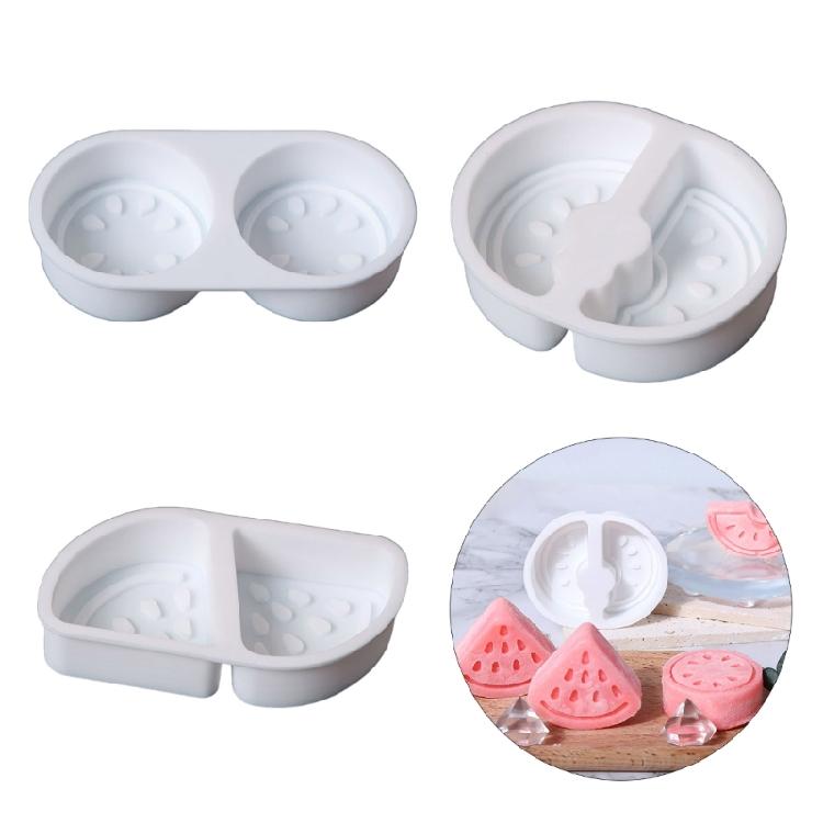 3D Watermelon Shaped Silicone Molds Fondants Molds Bakings DIY Supplies Nonstick