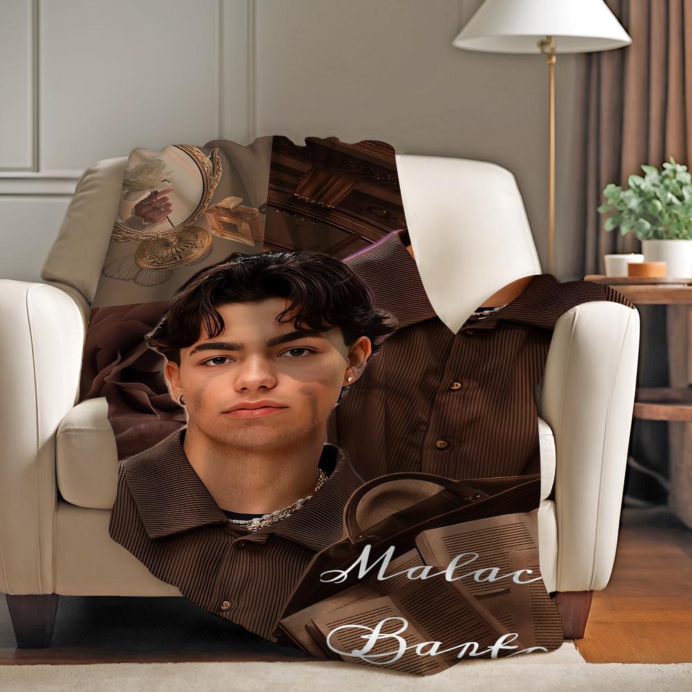 American actor Malachi Barton Blanket For Sofa Office Bed Plane Travel Sleep Read Relax Camping Soft And Warm