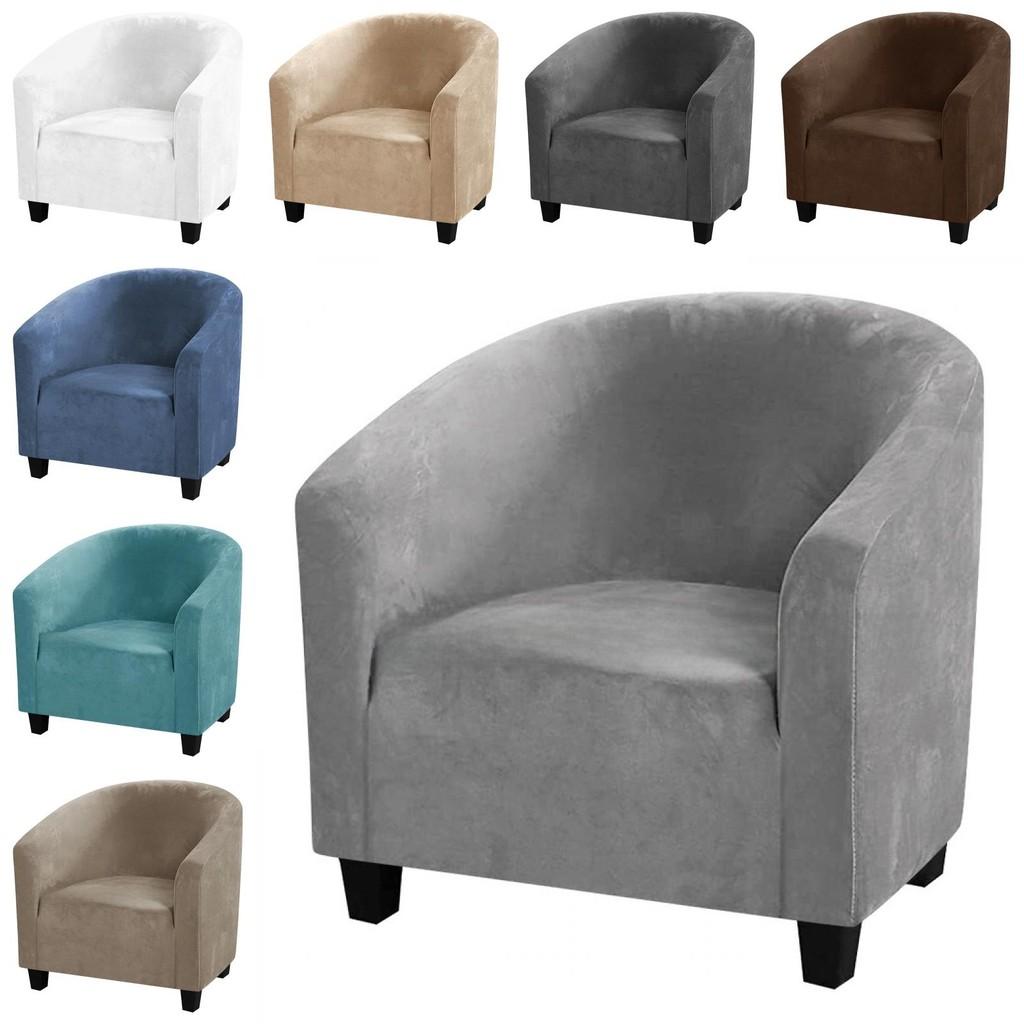 Moderne Vereinfachte Plüsch-Sofahülle für Einzel-Sitzmöbel Lounge Möbel Schutz