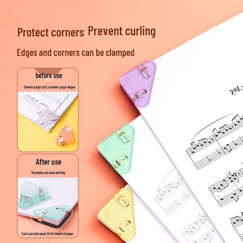 Deli Translucent Triangle Corner Clips (4-pack)
