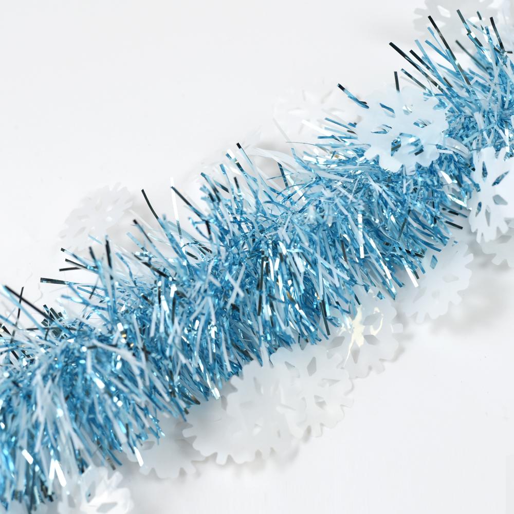 2M Foil Tinsel Ribbon Garland for Christmas Decoration Xmas Tree Wrapping Ribbon Christmas Ornaments New Year Decor Supplies