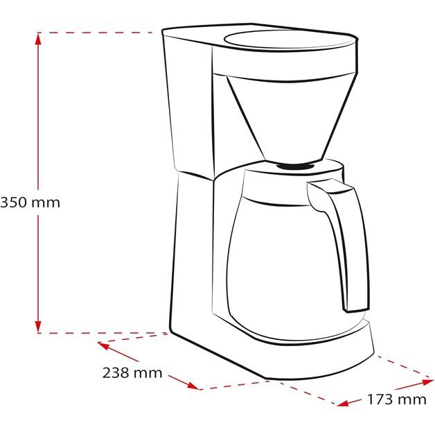 Кофеварка Melitta Easy Top II Therm schwarz/Edelstahl (1023-08)