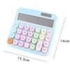 Mechanischer Rechner 12 Ziffern Großes LCD-Display Große Runde Taste 15 Grad Neigungsbildschirm Niedlich Bonbonfarben Duale Stromversorgung