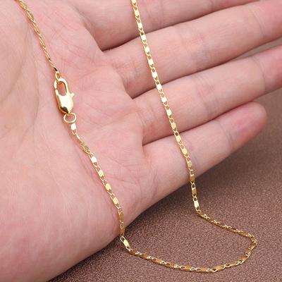 18K Gold Plated Punk Copper Chain Necklace