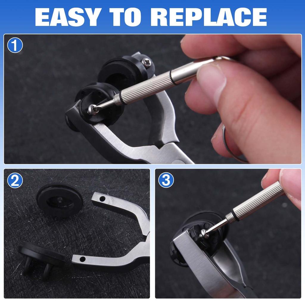 LEONTOOL Lens Astigmatism Axis Adjustment Tool Adjustment Lens Replaceable Precision Screwdriver Stainless Spring Professional Tool for Eyeglass and