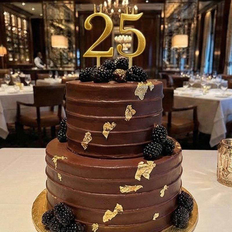 Elegant Gold Number Candle Holders Cake Toppers Decorations For Birthday Parties And Significant Gatherings