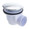 B0KB Shower Tray Waste Drain Trap Low Shower Waste Trap Side Shower Drain Universal Bathroom Shower Floor Drain