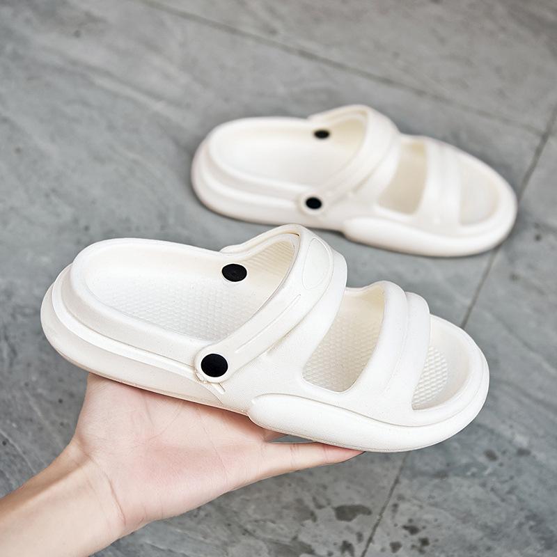 

Foreign trade large size men s one-word drag couple home lightweight EVA slippers fashion stepping on shit sandals beach shoes 36