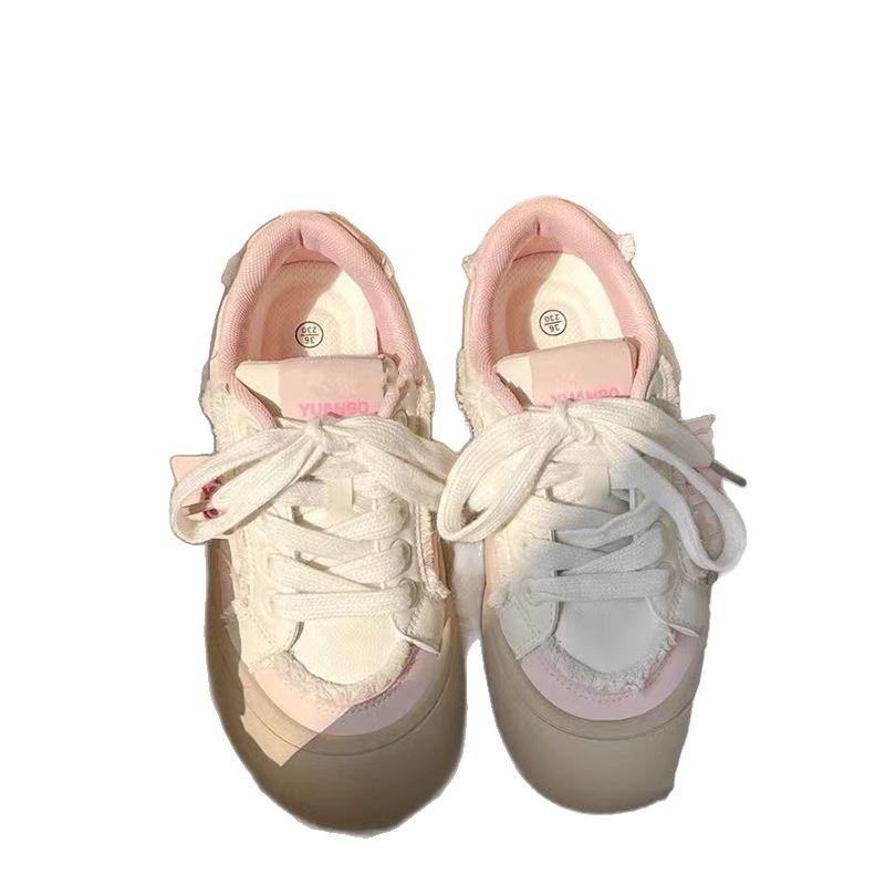 Original Thick-soled Heightening Little White Shoes Women's New Versatile Niche Shoes Casual Bread Shoes Board Shoes
