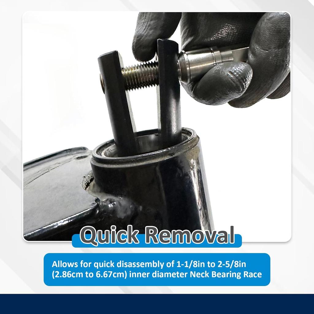 Wsays Bearing Puller Steering Neck Bearing Race Remover Tool Compatible with 1-1/8 inch to 2-5/8 inch Inner Diameter