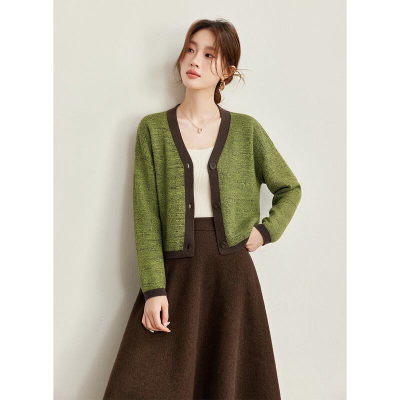 Women's Cashmere Blend V-Neck Knit Cardigan