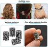 Viking Beard Beads Antique Norse Hair Tube Beads Dreadlocks Beads for Hair Braiding Pendant DIY Jewelry Hair Decoration UHB