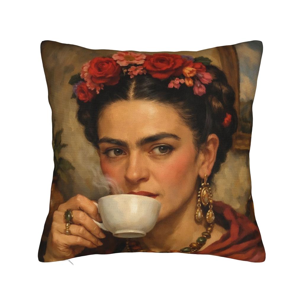 Pillow Case F-Fridas K-Kahlooo Soft Pillow Cover For Sofa Home Decoration Novelty Pillowcases