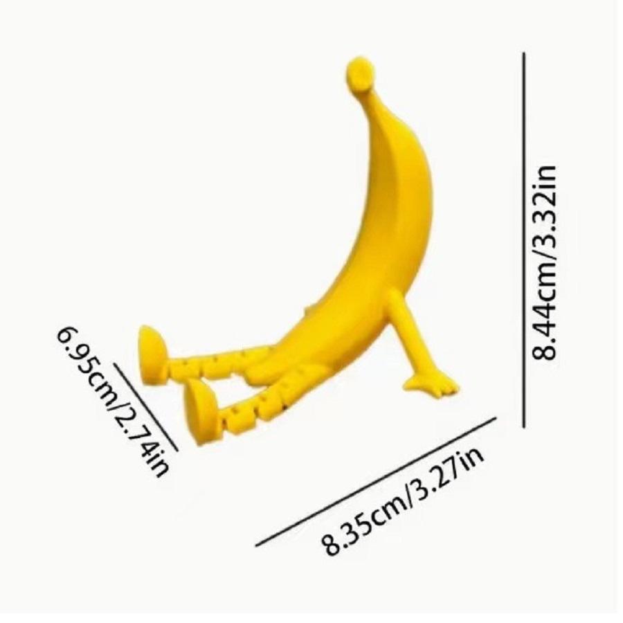 Banana Model Movable Joint 3D Printed Fidget Toy Figurine Simulation Snake Office Desktop Ornament Easter Crafts Gift