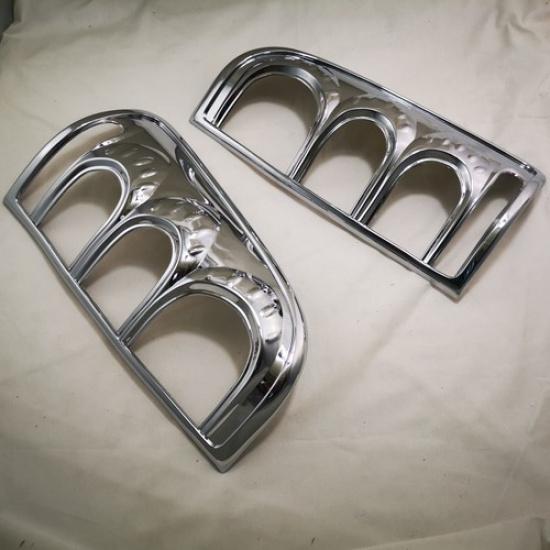 Chrome Rear Light Lamp Taillight Cover Trim For 2005-2011 Toyota Hilux Vigo 2pcs
