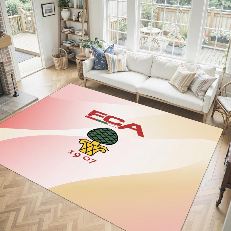 FC Augsburg FC Design Crystal Velvet Carpet Cozy Non?Slip Printed Rug For Bedroom Living Room Entrance