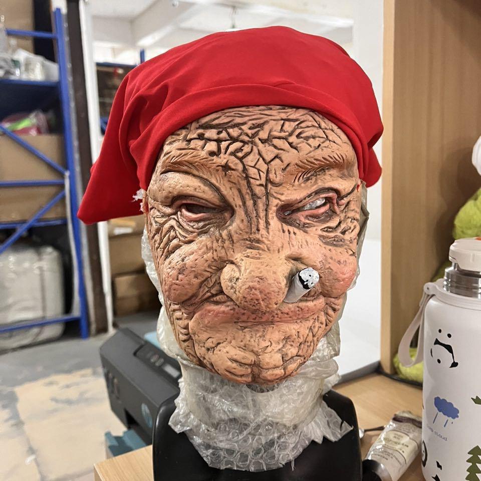 3D реалистичная маска-парик Старика для Хэллоуина