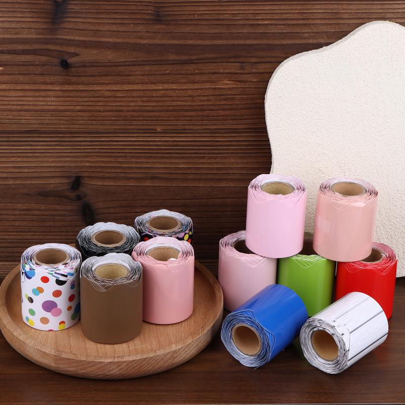 26 Colors 10M Self Adhesive Border Classroom Decors Border Trim Sticker Colorful Dot Trim Border Bulletin Board Border Trim