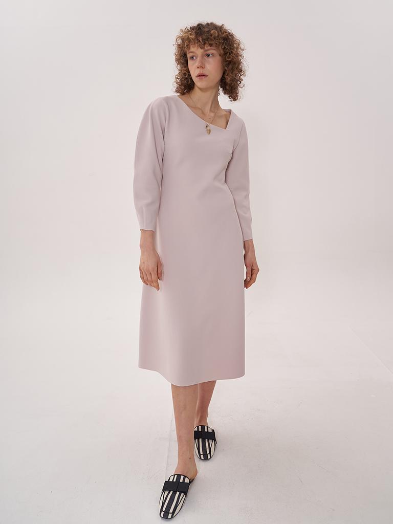Bemon Signature V-Neck Dress_Ivory