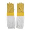 1 pair Extended Sleeves Bee Protective Gloves Faux Sheepskin Beekeepers Gloves  Beekeeper