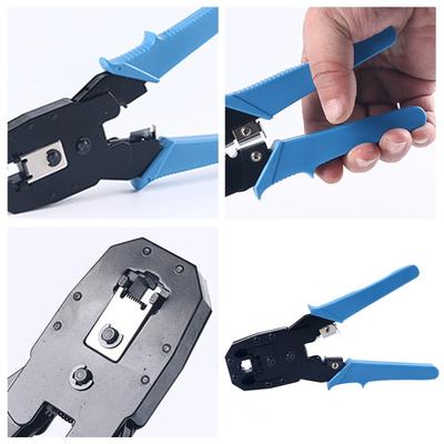 3 In 1 Crimping Tool For Cat5 Cat5e Cat6 Ethernet Cables With Steel Construction And Ergonomic Grip For RJ45 RJ11 Phone Cable Connectors