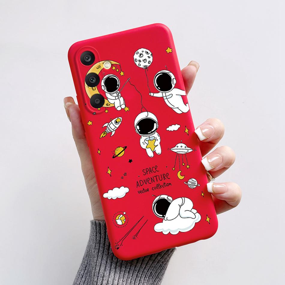 For Samsung Galaxy A25 2023 Case SM-A256B Cover Astronaut Soft Silicone Funda For Samsung A55 A35 A25 5G A 25 Protector Bumper