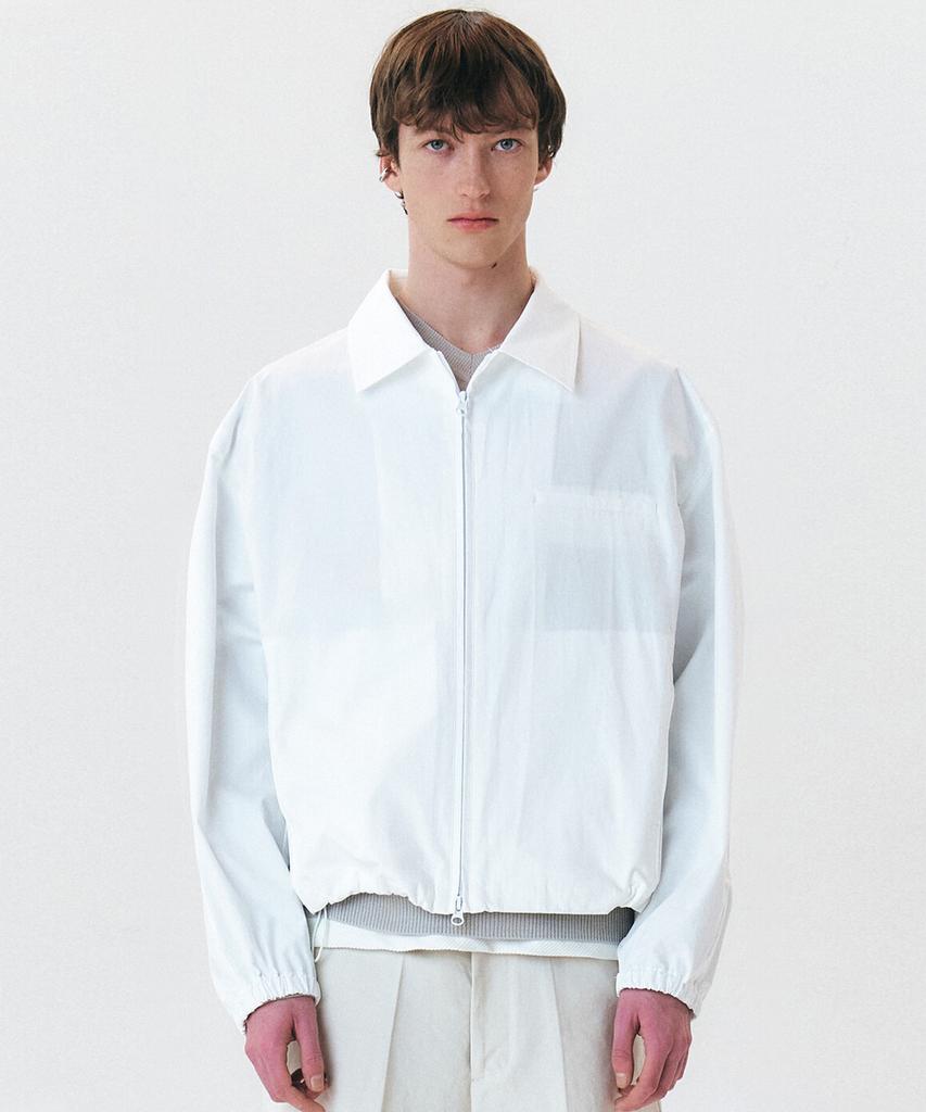 Winder Conceal-Zip Cotton Blouson - Off White