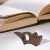 Wooden Thumb Bookmark for Cats Dogs Walnut Page Holder One-Handed Reading Portable Book Clip Handcrafted Gift for Book Lovers