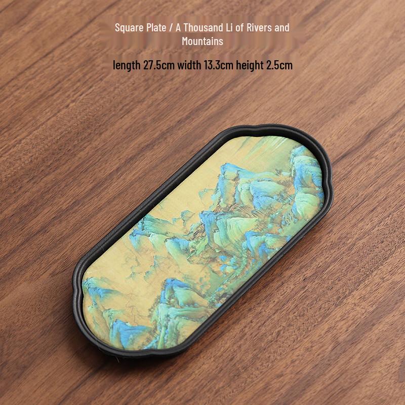 Meijin Retro Ceramic Absorbent Tea Tray