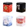 Tea Sealed Box Kitchen Storage Container Jar Tin Square Can Candy Iron Vintage