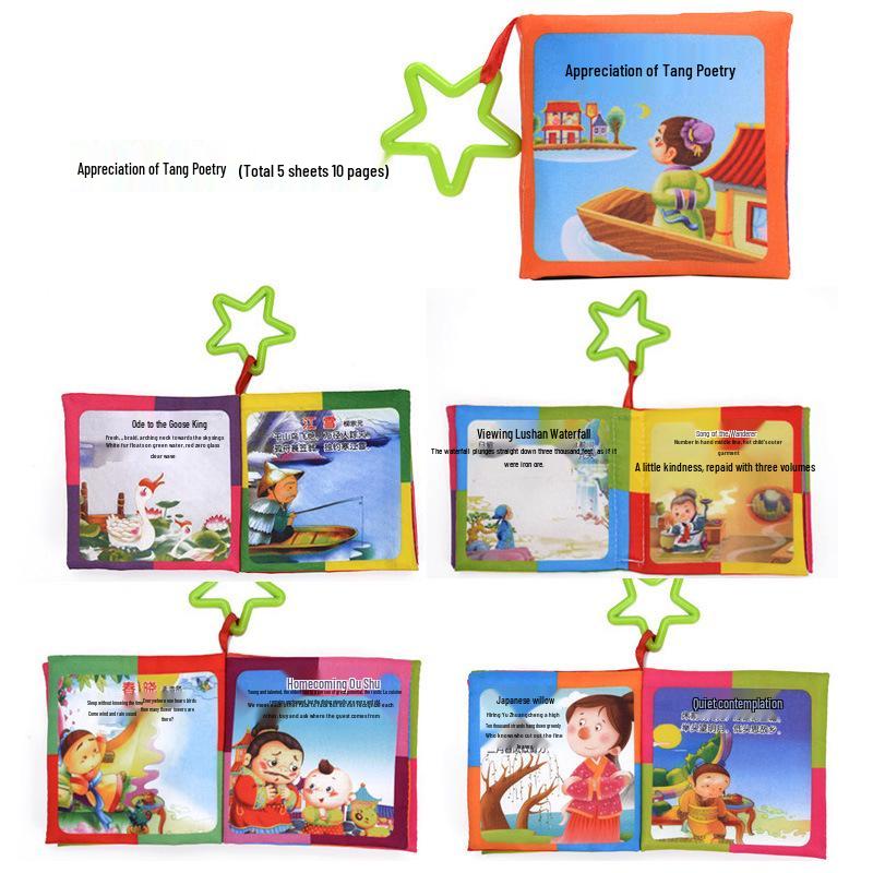 Infant Tear-Resistant Cloth Book – Early Learning Educational Toy for Ages 0-1, Chewable Cognitive Sound Book