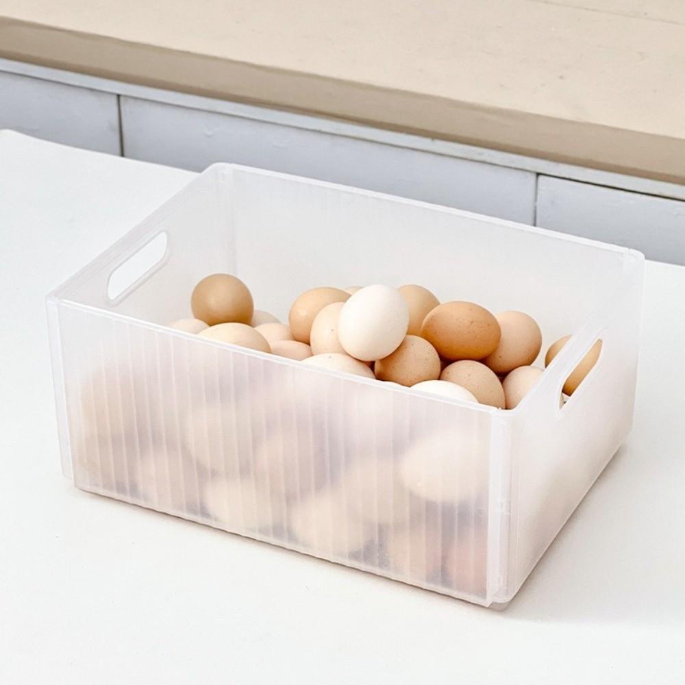 Plastic Fridge Storage Box Foldable Fruit Storage Box Durable Food Storage Container Kitchen Use